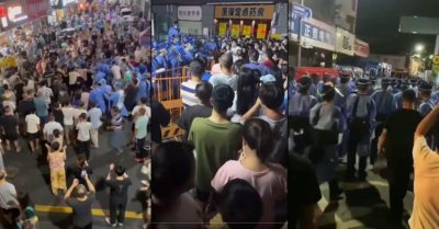 Video ‘tức nước vỡ bờ’: Người Trung Quốc liều mình đụng độ với cảnh sát