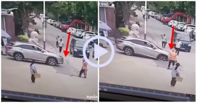 Clip: Ôtô kẹt cứng vì vào đường bê tông mới đổ