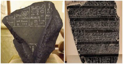 Phiến đá Palermo tiết lộ Thần đã từng chung sống với loài người