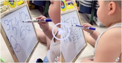 Clip: Nói chưa rõ lời nhưng nhóc tỳ 3 tuổi biết đọc, viết thành thạo