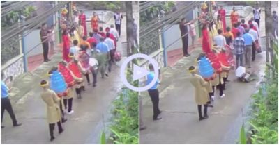 Clip: Lóng ngóng chàng phù rể đánh rơi luôn tráp cưới