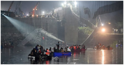 Tin tức sáng 1/11: Sập cầu treo ở Ấn Độ: 141 người thiệt mạng, 9 người bị bắt giữ; Cách chức nữ thiếu tá công an say xỉn, lái xe gây tai nạn