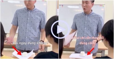 Clip: Thầy giáo giúp học trò tự tin hơn qua thí nghiệm nhỏ
