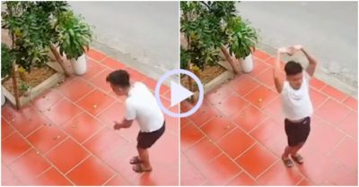 Video: Chàng trai lễ phép xin vặt bưởi trước camera