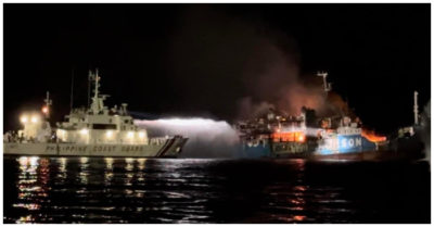 Tin tức 30/3: Cháy phà chở khách ở Philippines, ít nhất 31 người thiệt mạng; Sáu cán bộ thanh tra bị bắt vì nhận hối lộ