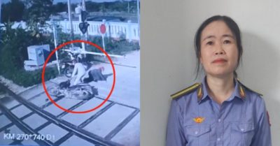 Tin tức 1/9: Nữ nhân viên gác chắn lao ra cứu người trước mũi tàu hỏa chỉ trong tích tắc; Đám đông hỗn loạn khi phát từ thiện