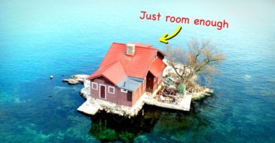 Hòn đảo có người ở nhỏ nhất thế giới: Chỉ bé gần bằng sân tennis nhưng có một ngôi nhà gỗ nhỏ
