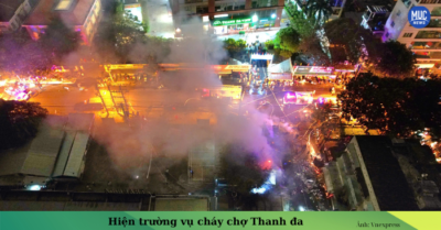 Cháy chợ Thanh Đa: Thiệt hại nặng, hàng hóa thành tro