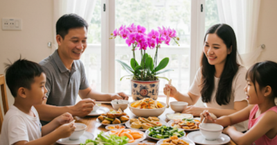 Bữa cơm gia đình – Trường đời đầu tiên của con trẻ