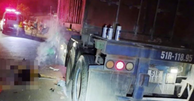 Va chạm với xe container trên đường tỉnh 868, nam thanh niên 27 tuổi tử vong tại chỗ