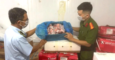 Quảng Bình: Phát hiện gần 4 tấn thực phẩm đông lạnh không rõ nguồn gốc tại một công ty ở Đồng Hới