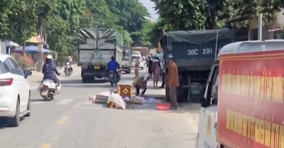 Thanh Hóa: Tai nạn thương tâm trên Quốc lộ 45, một phụ nữ tử vong dưới gầm xe tải