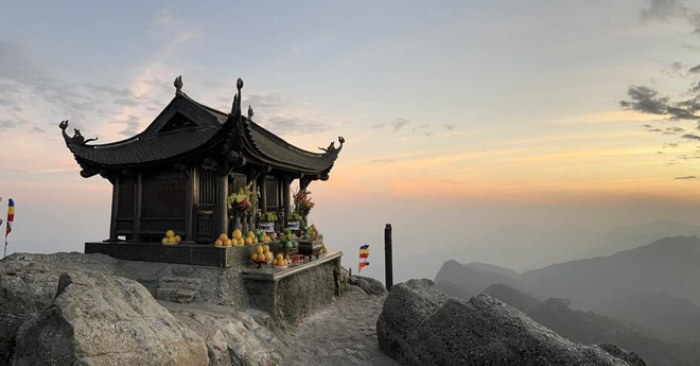 Chùa Đồng trên đỉnh non thiêng Yên Tử - một trong 12 thành phần di sản chính của Di sản thế giới thứ 9 của Việt Nam. Ảnh: Nguyễn Hùng