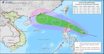 Diễn biến mới nhất của áp thấp nhiệt đới tiến vào Biển Đông: Cảnh báo nguy cơ bão mạnh
