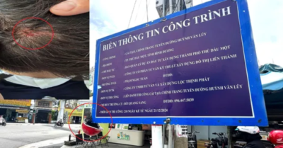 Nguy hiểm rình rập trên vỉa hè TP.HCM: Nhiều người bị chảy máu đầu do va trúng bảng thông tin công trình