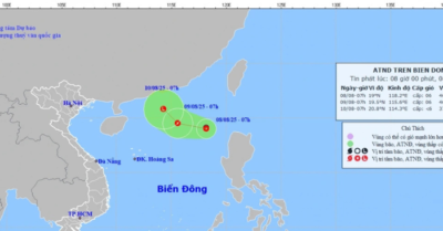 Áp thấp nhiệt đới tiến gần Hoàng Sa, cảnh báo gió mạnh và sóng lớn