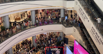 Người đàn ông rơi từ tầng cao Aeon Mall Long Biên, lực lượng chức năng vào cuộc