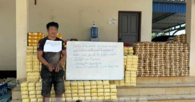 Lào triệt phá đường dây vận chuyển hơn 8,8 triệu viên ma túy tại Bokeo