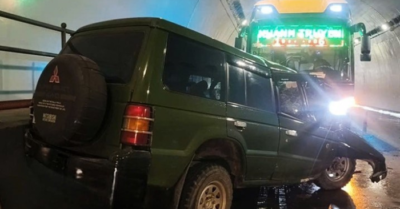 Hai ô tô đối đầu trong hầm Đèo Ngang, 2 người tử vong thương tâm