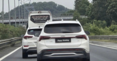 Truy tìm tài xế Hyundai Santa Fe che biển số “Happy Wedding”