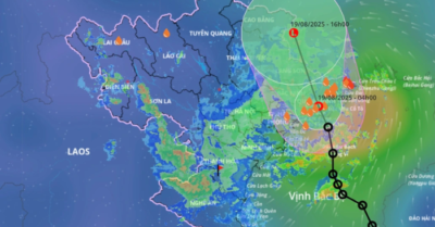 Áp thấp nhiệt đới mạnh cấp 6 vào Hải Phòng