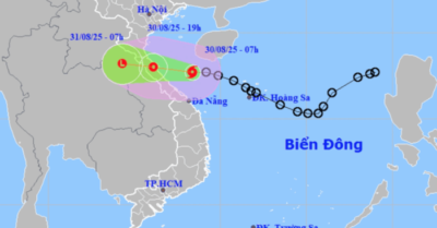 Bão Nongfa di chuyển nhanh, hướng thẳng vào Hà Tĩnh – Quảng Trị – Huế