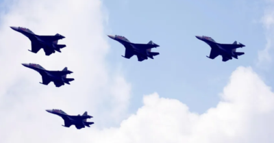 Tiêm kích Su-30MK2 luyện tập trên bầu trời Quảng trường Ba Đình