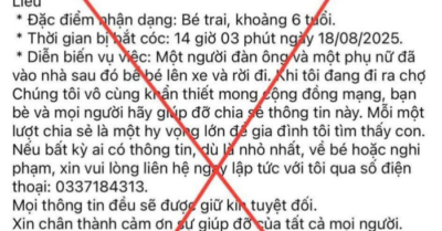 Công an Cà Mau bác tin đồn bé 6 tuổi bị bắt cóc ở xã Ninh Quới