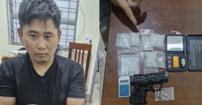 Gia Lai: Bắt giữ người đàn ông lái ô tô mang súng và ma túy