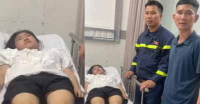 Cảnh sát PCCC Hà Nội cứu người ngất trên phố Kim Mã