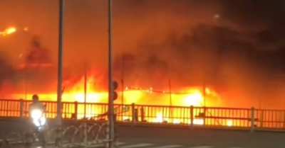 Cháy lớn tại chợ thực phẩm Tam Nông (Đồng Tháp) trong đêm, nhiều tài sản bị thiêu rụi