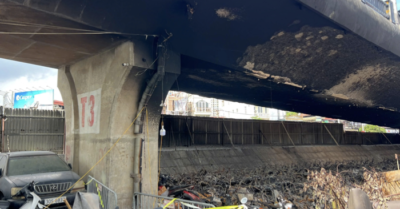 Cháy bãi xe dưới cầu Vĩnh Tuy: Hạn chế tải trọng