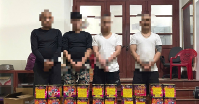 Cao Bằng: Bắt quả tang 4 đối tượng đưa pháo nổ từ Trung Quốc vào Việt Nam