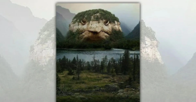 Tiết lộ sự thật về bức ảnh núi hình con rùa khổng lồ