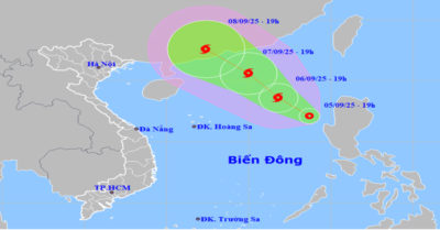 Áp thấp nhiệt đới trên Biển Đông mạnh thành bão số 7 trong 24 giờ tới