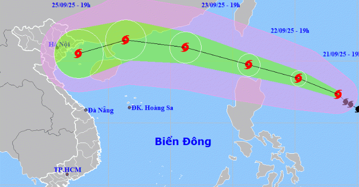 Bão Ragasa đạt cấp 13, tiến vào vịnh