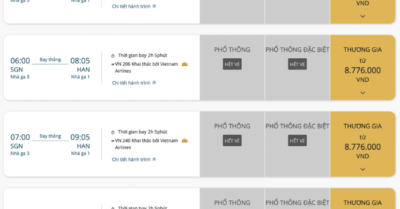 Vé máy bay Tết 2026: Giá tăng cao, vé phổ thông hết nhanh