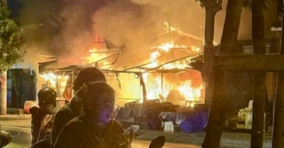 Cháy chợ Xuân Thới Sơn gây thiệt hại lớn