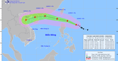 Siêu bão RAGASA chuyển hướng Tây Tây Bắc, nguy cơ mạnh thêm khi vào Biển Đông