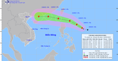 Ảnh hưởng siêu bão RAGASA: Từ đêm 22/9, gió mạnh cấp 10-13, giật trên cấp 17