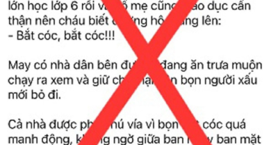 Tin đồn bắt cóc học sinh lớp 6 Hà Nội: sự thật nào?