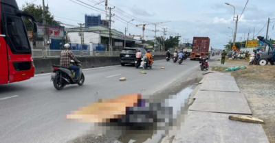 Tai nạn Quốc lộ 1: Cô gái 25 tuổi ngã xe, tử vong khi va chạm container