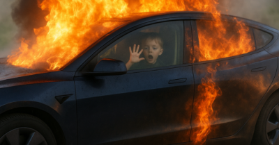 Cháy Tesla: tay nắm điện tử “khóa” đường sống