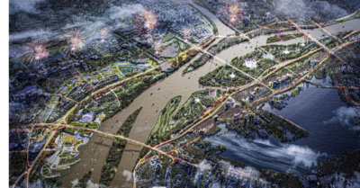 Đề xuất tuyến monorail sông Hồng dài 84 km