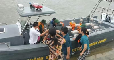 Nỗ lực vượt bão số 10, cứu bệnh nhân viêm ruột thừa cấp từ đảo Quan Lạn về đất liền