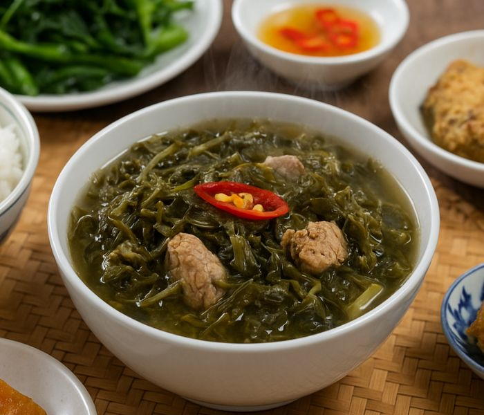 Rau sắn muối chua – món quà từ triền đồi quê
