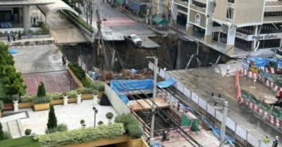Bangkok- Hố tử thần sâu 50m xuất hiện