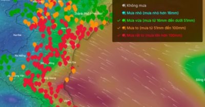 Bão số 10 suy yếu, hoàn lưu vẫn gây mưa lớn diện rộng