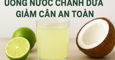 Uống nước chanh dừa giúp giảm cân an toàn