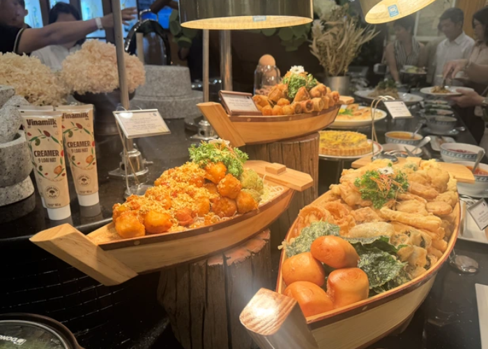 Buffet chay trong một nhà hàng 5 sao ở trung tâm TP.HCM